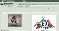 Desktop Screenshot of onehundred-monsters.deviantart.com
