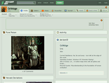 Tablet Screenshot of grimage.deviantart.com