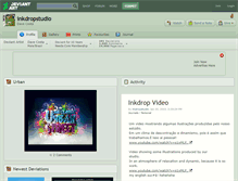 Tablet Screenshot of inkdropstudio.deviantart.com