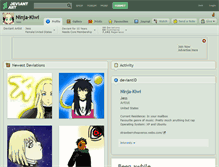 Tablet Screenshot of ninja-kiwi.deviantart.com