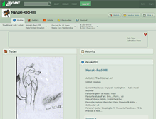 Tablet Screenshot of nanaki-red-xiii.deviantart.com