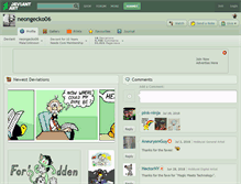 Tablet Screenshot of neongecko06.deviantart.com