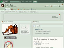 Tablet Screenshot of madara-club.deviantart.com