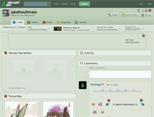 Tablet Screenshot of jaketheultimate.deviantart.com