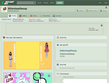 Tablet Screenshot of littlemissallieoop.deviantart.com
