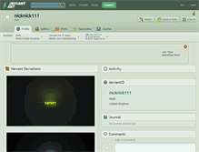 Tablet Screenshot of nicknick111.deviantart.com