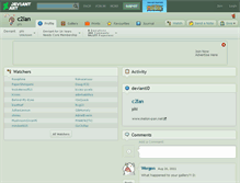 Tablet Screenshot of c2lan.deviantart.com
