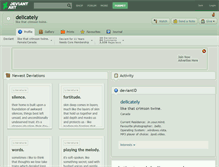 Tablet Screenshot of delicately.deviantart.com