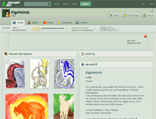 Tablet Screenshot of kigaweirdo.deviantart.com