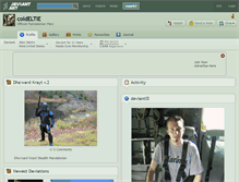 Tablet Screenshot of coldeltie.deviantart.com