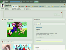 Tablet Screenshot of manolink.deviantart.com