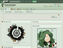 Tablet Screenshot of clockworkangelx.deviantart.com