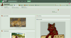 Desktop Screenshot of claretwolf.deviantart.com