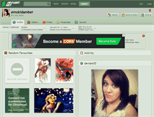 Tablet Screenshot of emokidamber.deviantart.com