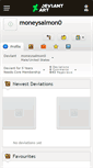 Mobile Screenshot of moneysalmon0.deviantart.com