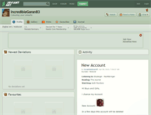 Tablet Screenshot of incrediblegoran83.deviantart.com