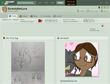 Tablet Screenshot of eeveelutionlova.deviantart.com