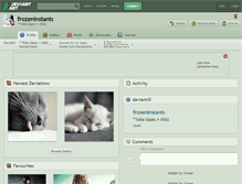 Tablet Screenshot of frozeninstants.deviantart.com
