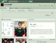 Tablet Screenshot of nine-tailedgirl.deviantart.com