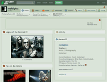 Tablet Screenshot of metalpics.deviantart.com