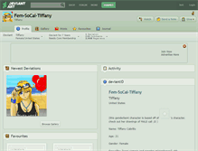 Tablet Screenshot of fem-socal-tiffany.deviantart.com