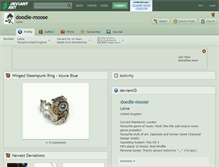 Tablet Screenshot of doodle-moose.deviantart.com