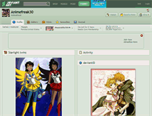 Tablet Screenshot of animefreak30.deviantart.com