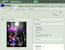 Tablet Screenshot of macbaeth.deviantart.com