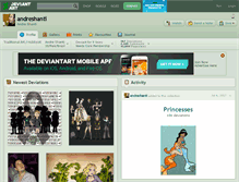 Tablet Screenshot of andreshanti.deviantart.com