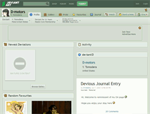 Tablet Screenshot of d-motors.deviantart.com