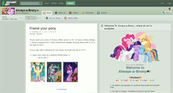 Desktop Screenshot of always-a-brony.deviantart.com