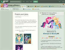 Tablet Screenshot of always-a-brony.deviantart.com