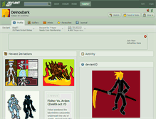 Tablet Screenshot of deinosdark.deviantart.com