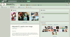 Desktop Screenshot of hakuouki-fc.deviantart.com