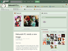 Tablet Screenshot of hakuouki-fc.deviantart.com