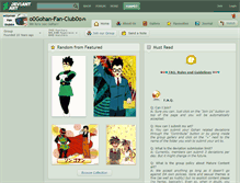 Tablet Screenshot of o0gohan-fan-club0o.deviantart.com
