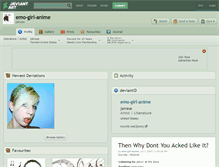 Tablet Screenshot of emo-girl-anime.deviantart.com
