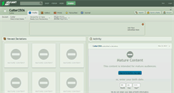 Desktop Screenshot of cutter2506.deviantart.com
