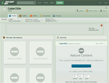 Tablet Screenshot of cutter2506.deviantart.com