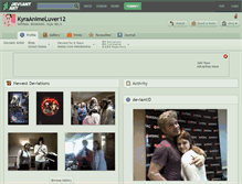 Tablet Screenshot of kyraanimeluver12.deviantart.com