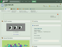 Tablet Screenshot of color-for-life.deviantart.com