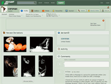 Tablet Screenshot of coronax.deviantart.com