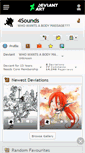 Mobile Screenshot of 4sounds.deviantart.com