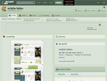 Tablet Screenshot of eclipse-saitex.deviantart.com