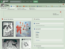 Tablet Screenshot of fritaa.deviantart.com