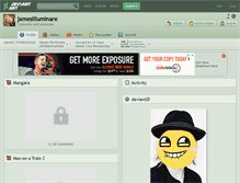 Tablet Screenshot of jamesilluminare.deviantart.com