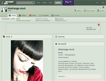 Tablet Screenshot of misstrange-stock.deviantart.com