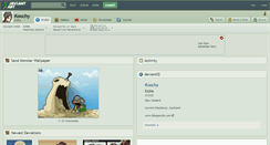 Desktop Screenshot of koochy.deviantart.com
