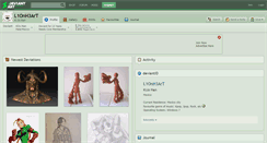 Desktop Screenshot of l1onh3art.deviantart.com