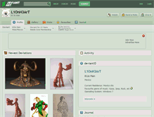 Tablet Screenshot of l1onh3art.deviantart.com